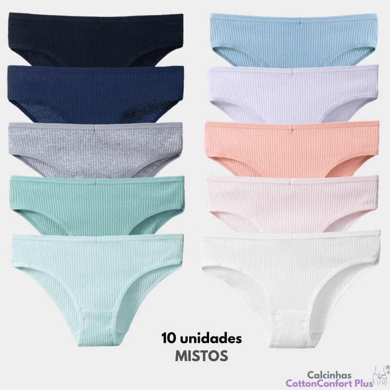 [OFERTA DE LANÇAMENTO COMPRE 5 LEVE 10] Calcinha CottonConfort Plus® -  [FRETE GRÁTIS]
