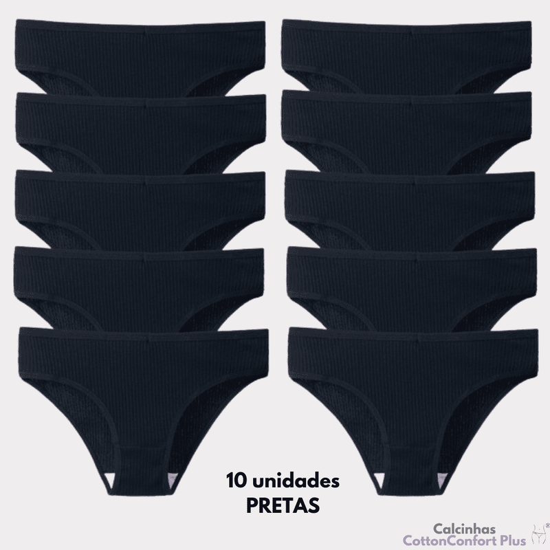 [OFERTA DE LANÇAMENTO COMPRE 5 LEVE 10] Calcinha CottonConfort Plus® -  [FRETE GRÁTIS]