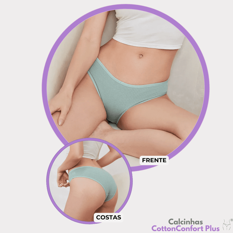 [OFERTA DE LANÇAMENTO COMPRE 5 LEVE 10] Calcinha CottonConfort Plus® -  [FRETE GRÁTIS]