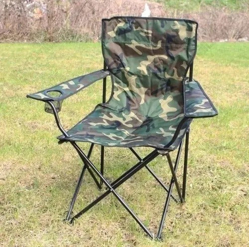 Cadeira Dobrável Praia Camping  Porta Copos Pesca Bolsa
