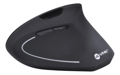Mouse vertical recarregável Vinik  PM300 preto
