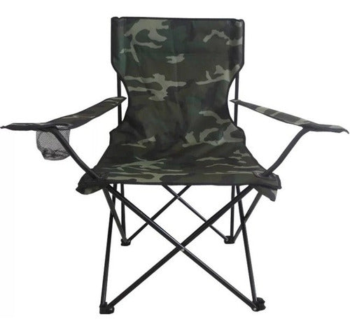 Cadeira Dobrável Praia Camping  Porta Copos Pesca Bolsa