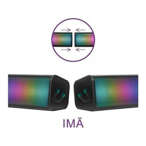 Mini Soundbar Bluetooth P2 Caixa De Som Potente Smart Tv Pc