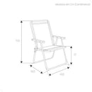 Cadeira Azul Praia Piscina Camping Alta Alumínio Sannet Mor