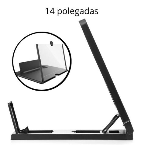 Lupa Ampliadora De Tela De Celular 14 Polegadas 3d