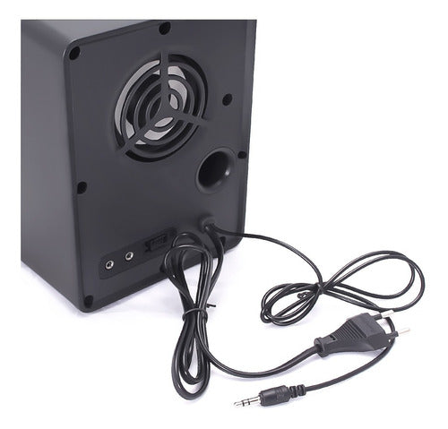 Home Theater Subwoofer 2.1 Caixa De Som P2 Para Tv Notebook
