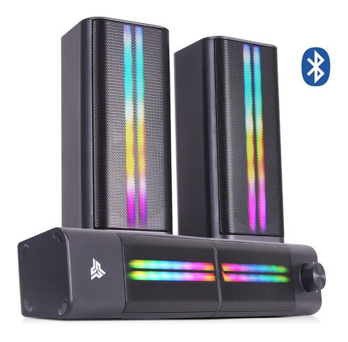 Caixa De Som Bluetooth Potente Soundbar Tv Pc Notebook Led