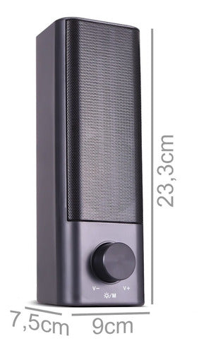 Caixa De Som Bluetooth Potente Soundbar Tv Pc Notebook Led