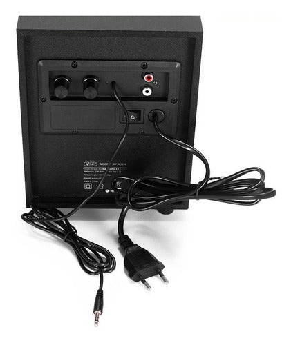 Caixa De Som Potente Soundbar Bluetooth Subwoofer Led Usb P2