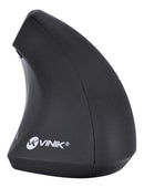 Mouse vertical recarregável Vinik  PM300 preto