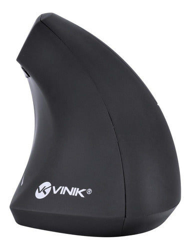 Mouse vertical recarregável Vinik  PM300 preto