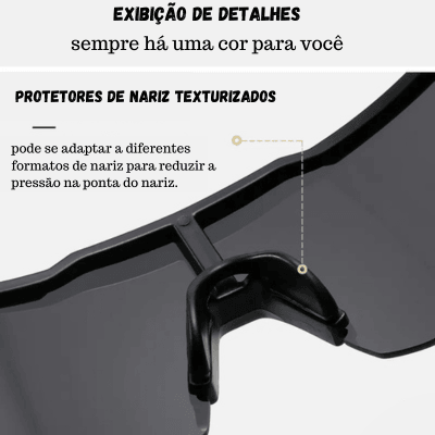 Oculos Esportivo para Ciclistas Unissex