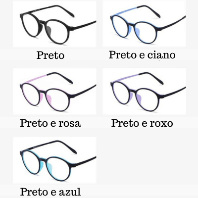 Oculos Ultraleve de Titanium Flexível