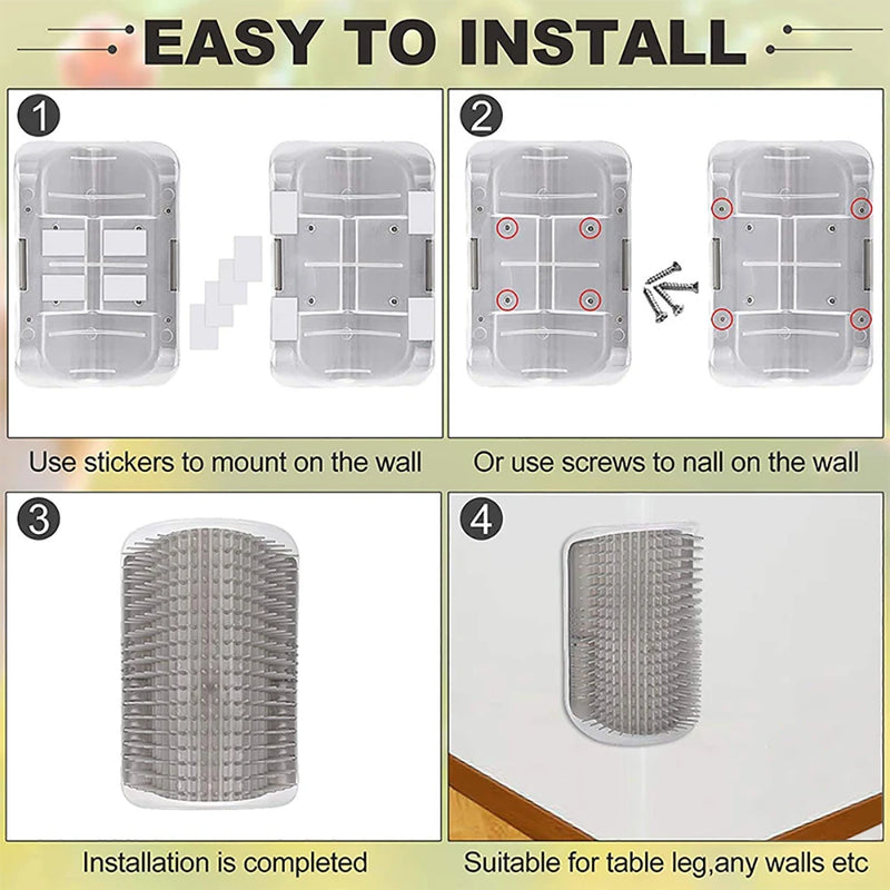 Arranhador Para Gatos e escova De Massagem.