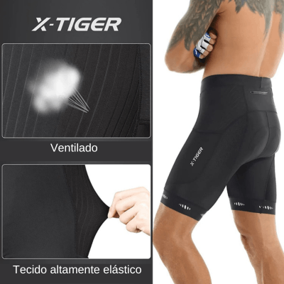 Short de Ciclismo com Bolsa para Homens